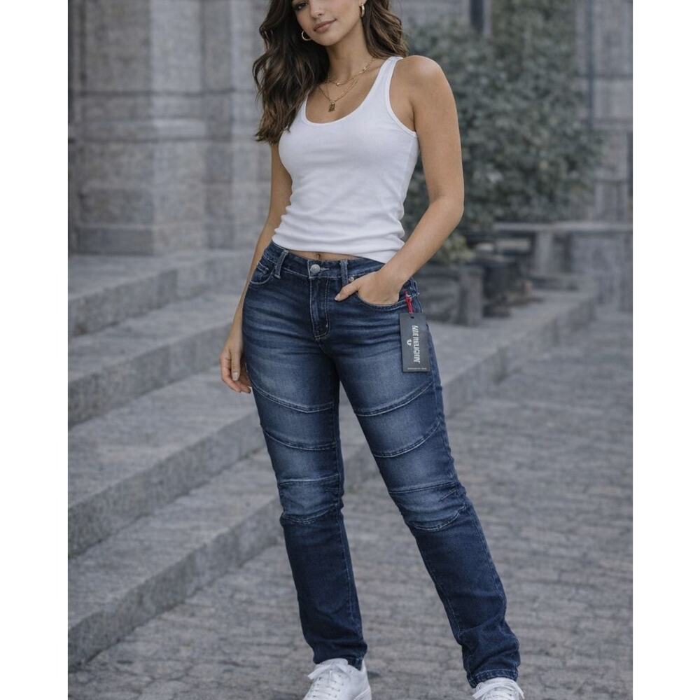 True Religion Moto Skinny Jeans Women’s Size US 12 see Pics NWT Stretch Denim